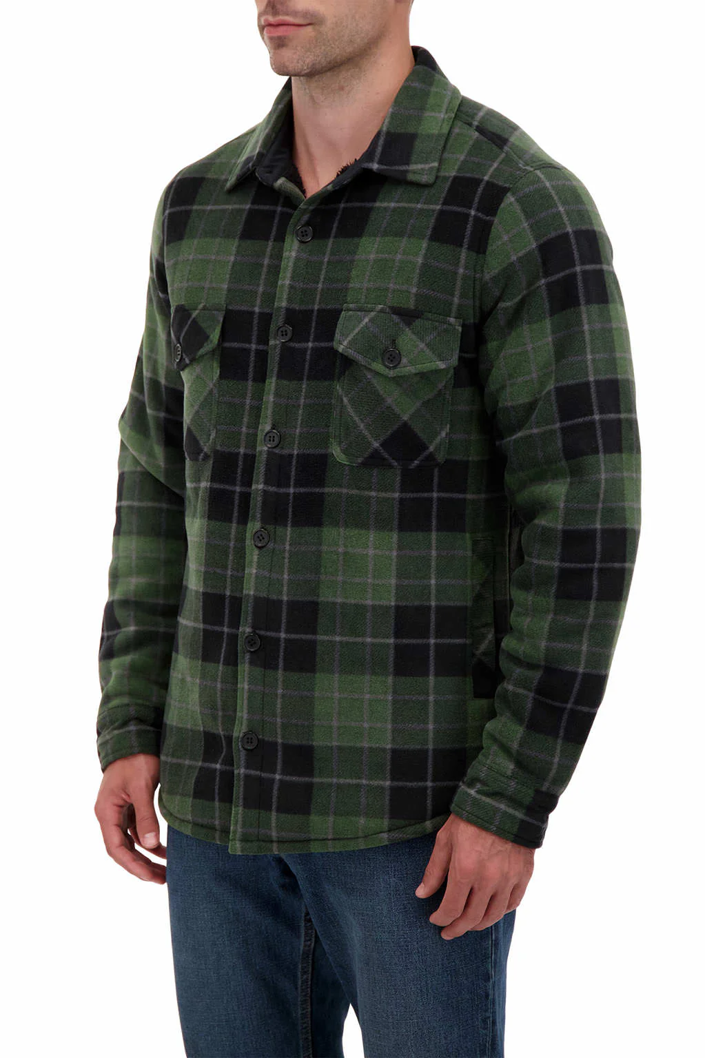 Men's Jax Long Sleeve Plaid Shirt Jacket - Image 5