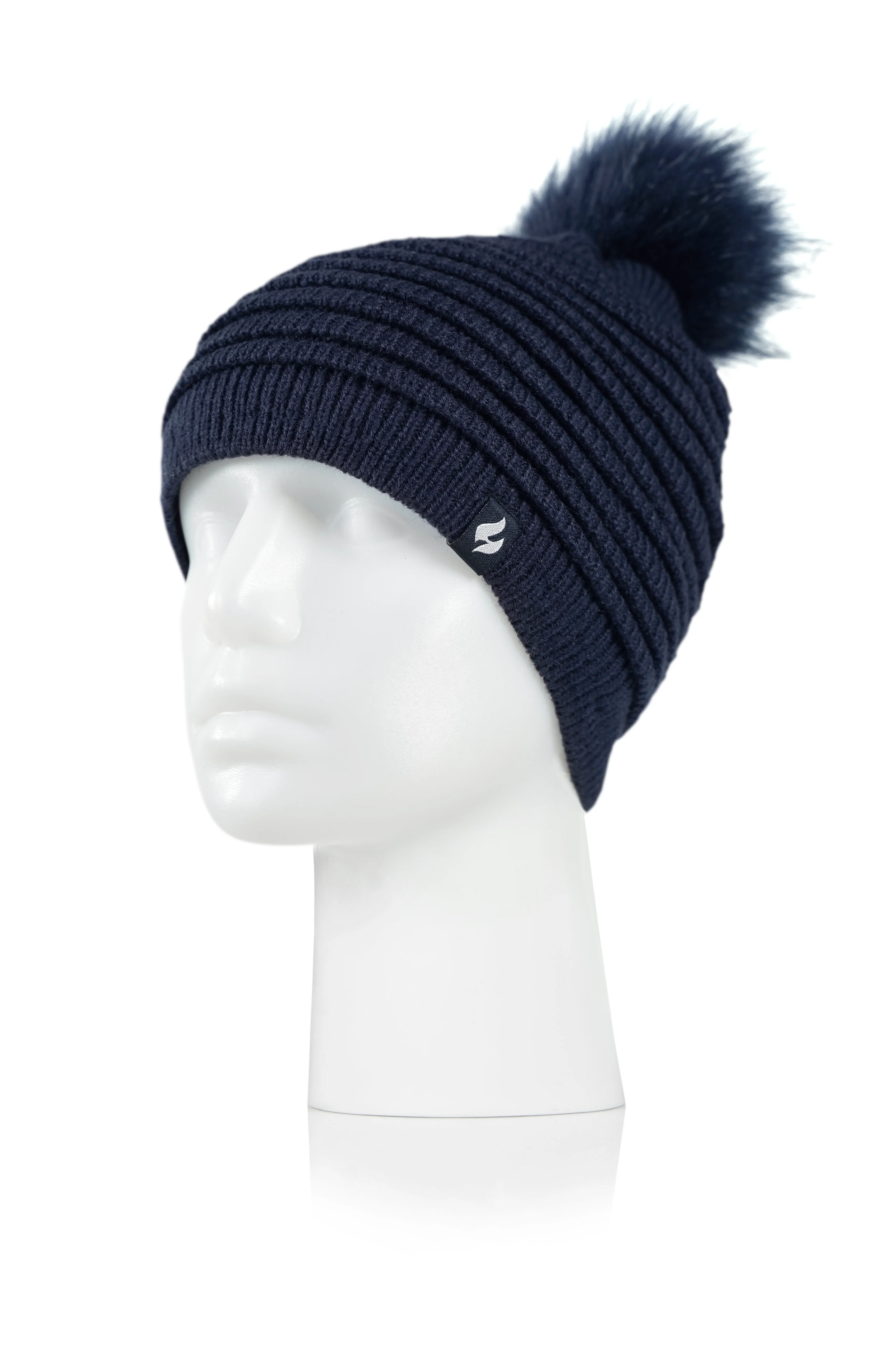 Women's Cannes Ribbed Hat With Pom Pom - Image 3