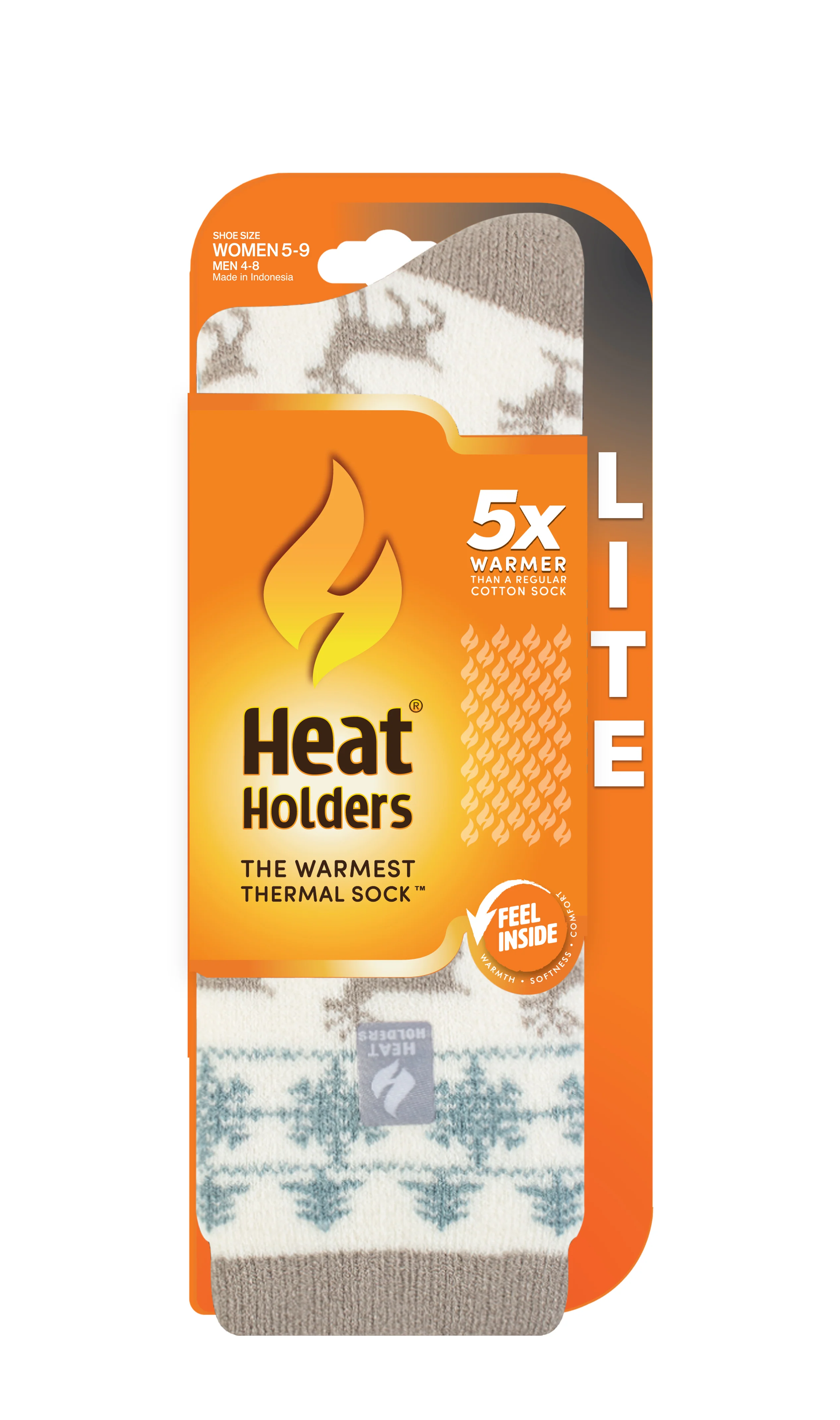 Women's LITE® Jade Holiday Outdoor Deer Crew Socks - Image 3