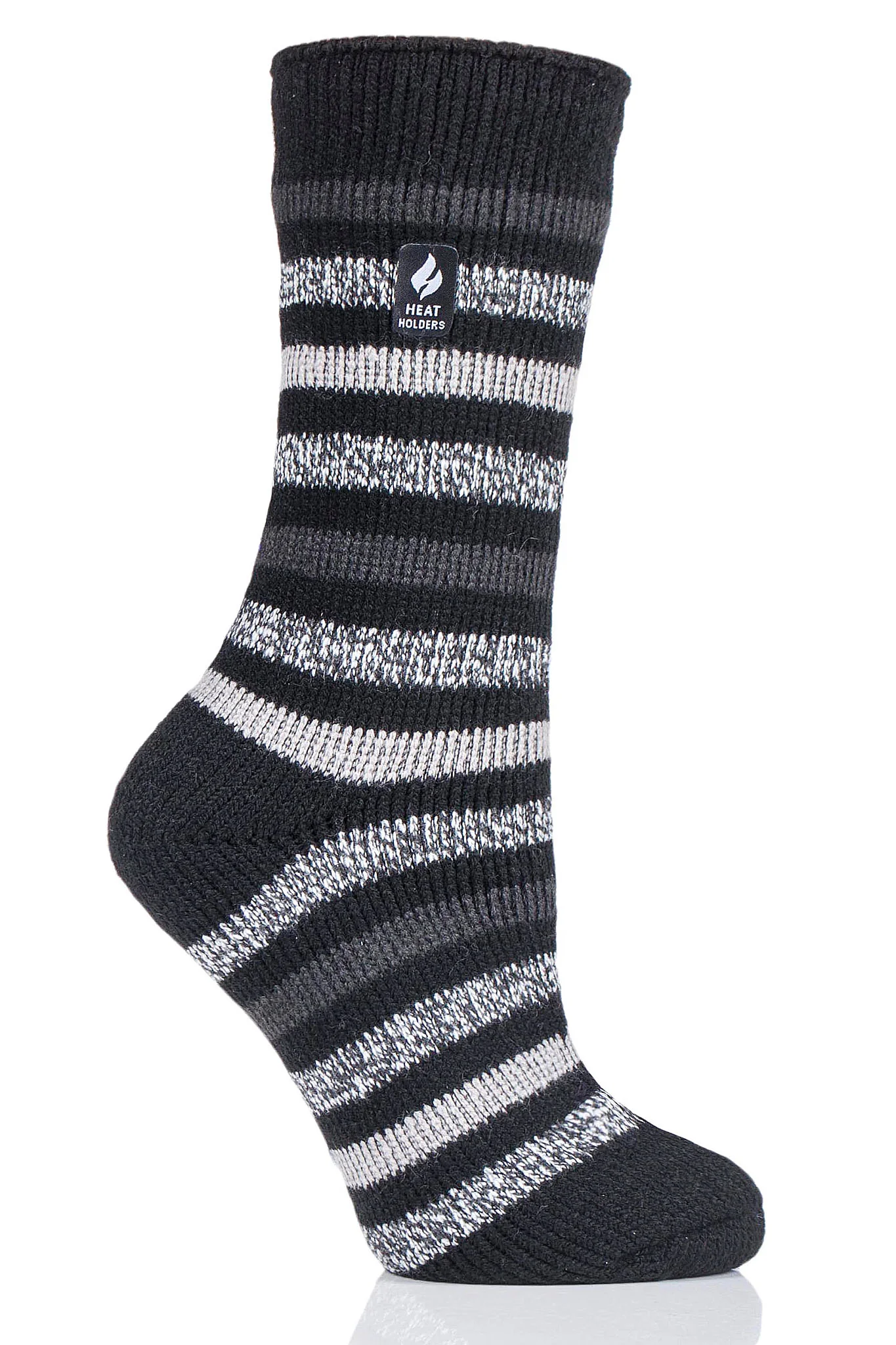 Women's Rosebud ORIGINAL™ Multi Twist Stripe Crew Socks - Image 3