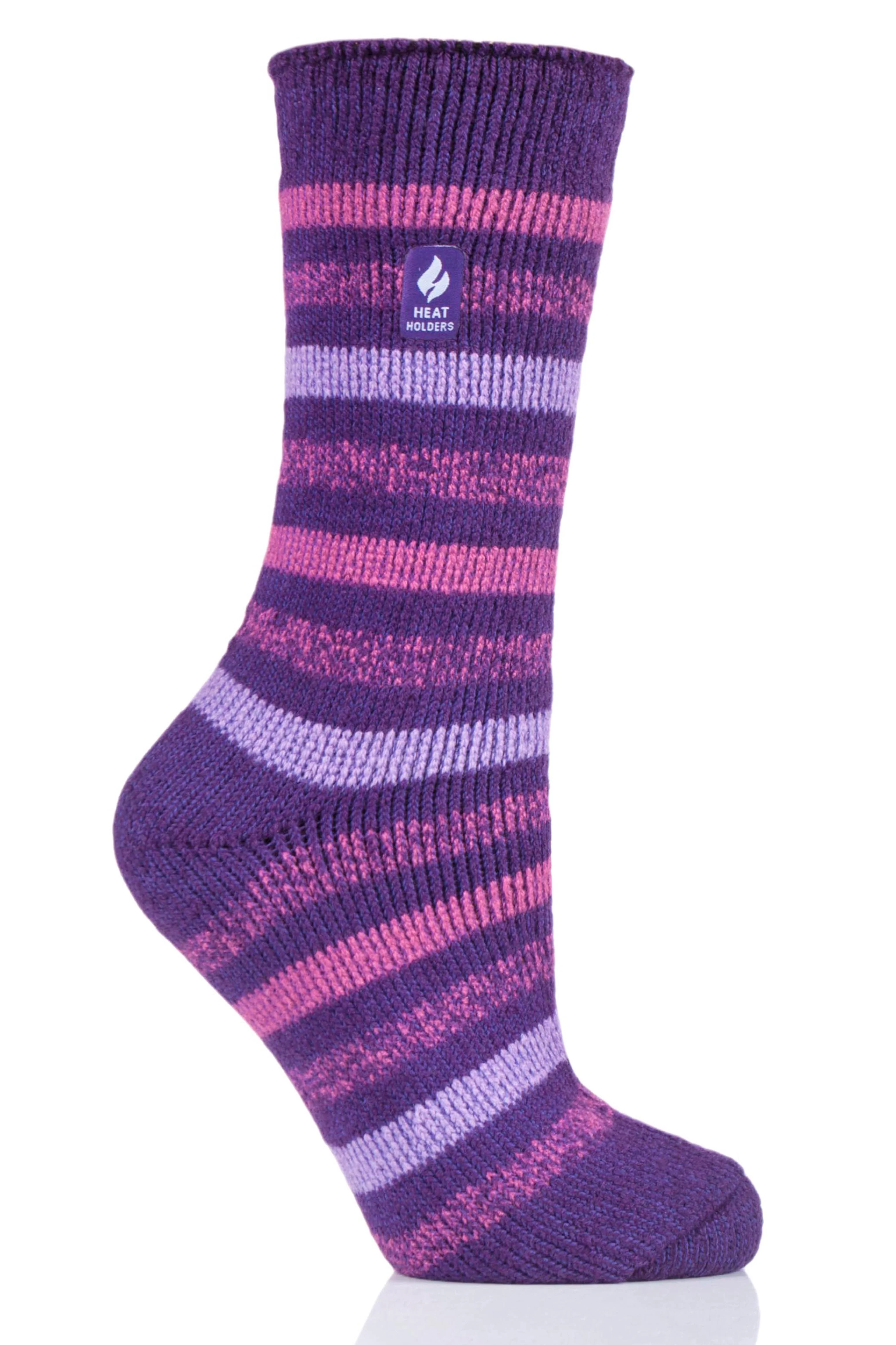 Women's Rosebud ORIGINAL™ Multi Twist Stripe Crew Socks - Image 6
